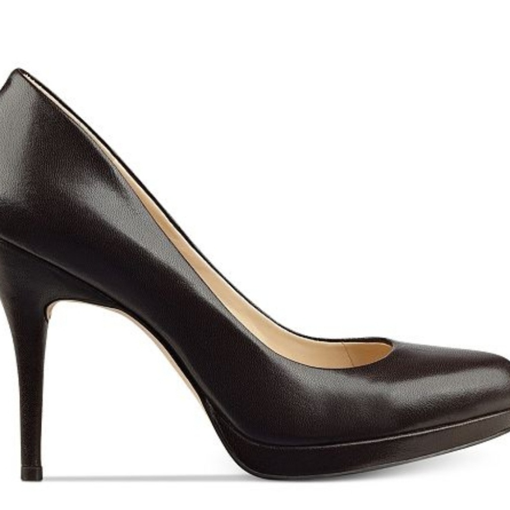 Nine West Black Kristal Platform Pumps